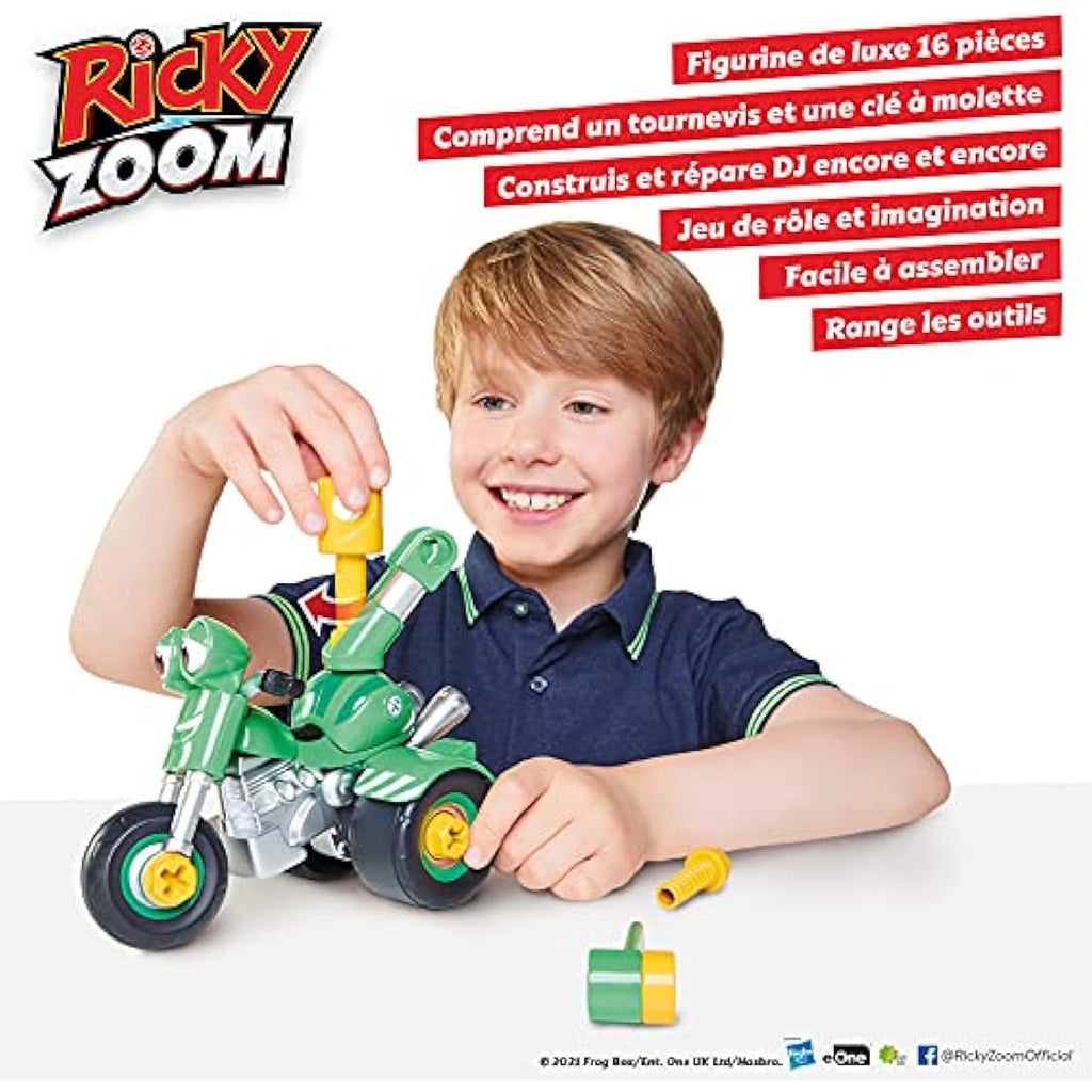 Ricky Zoom DJ Rumbler Take-Apart Motorbike Toy – 7-Inch Construction Set