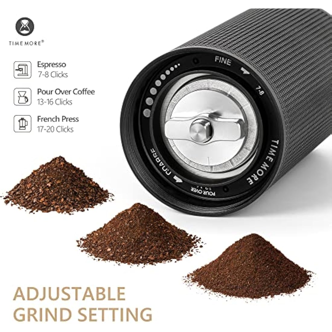 TIMEMORE Chestnut C3S PRO Manual Coffee Grinder | All-Metal Burr Grinder