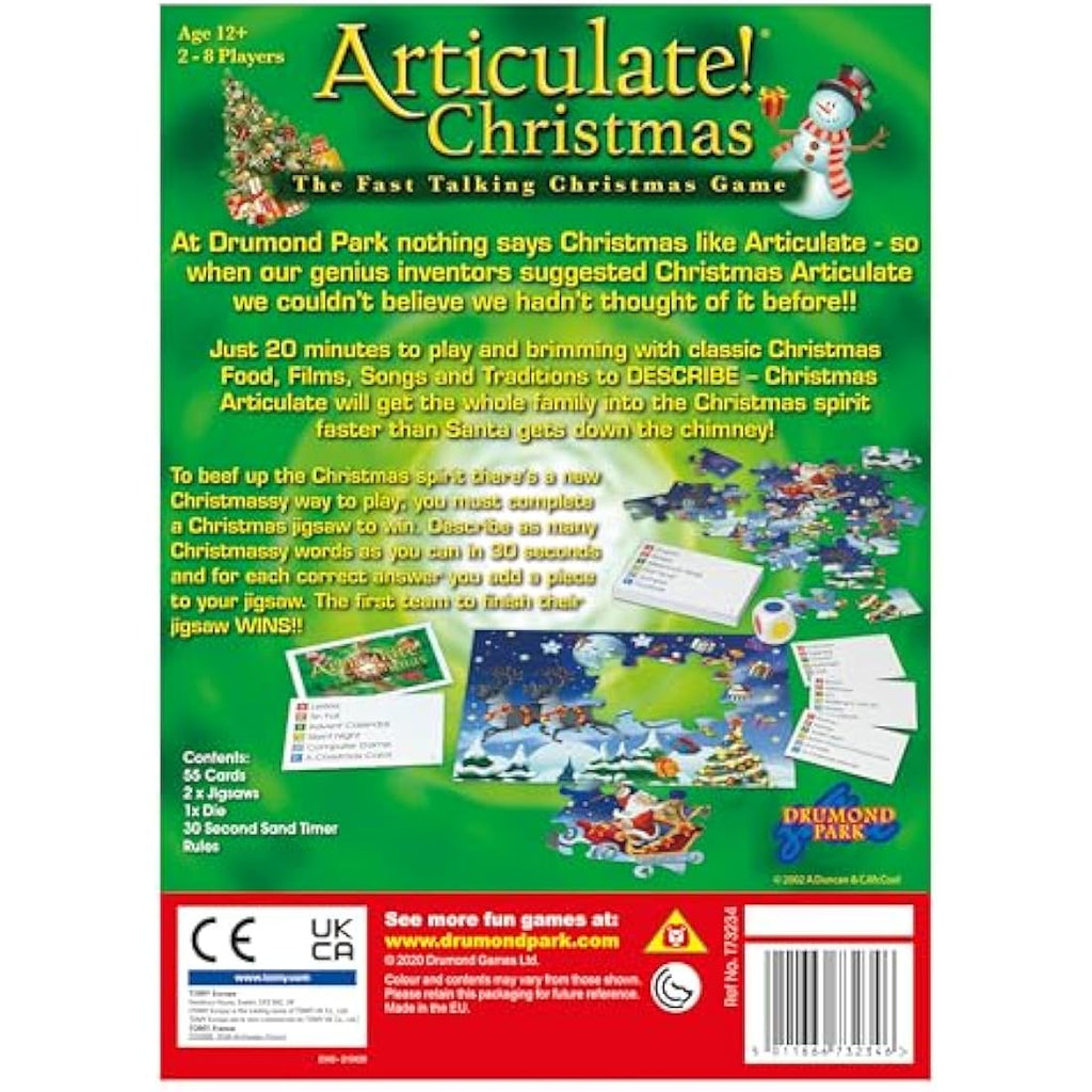 Drumond Park Articulate Christmas Board Game | Family Party Jigsaw Game