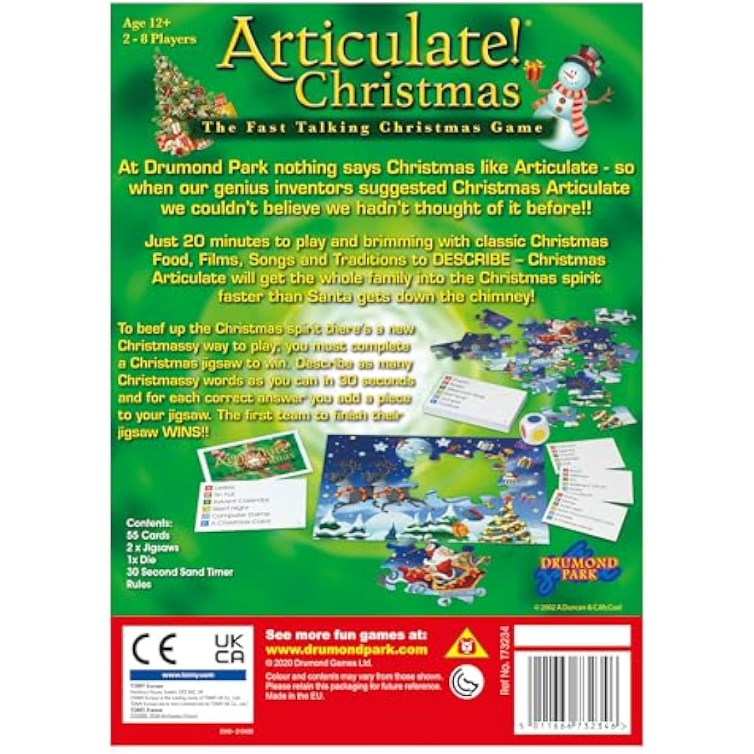 Drumond Park Articulate Christmas Board Game | Family Party Jigsaw Game