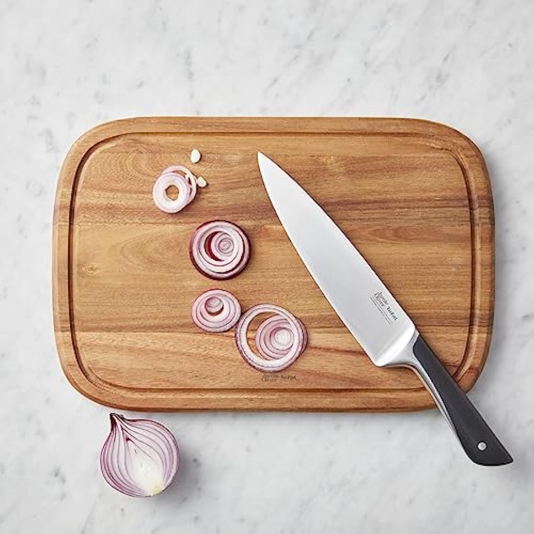 Tefal Jamie Oliver Acacia Wood Chopping Board – Medium Cutting Board