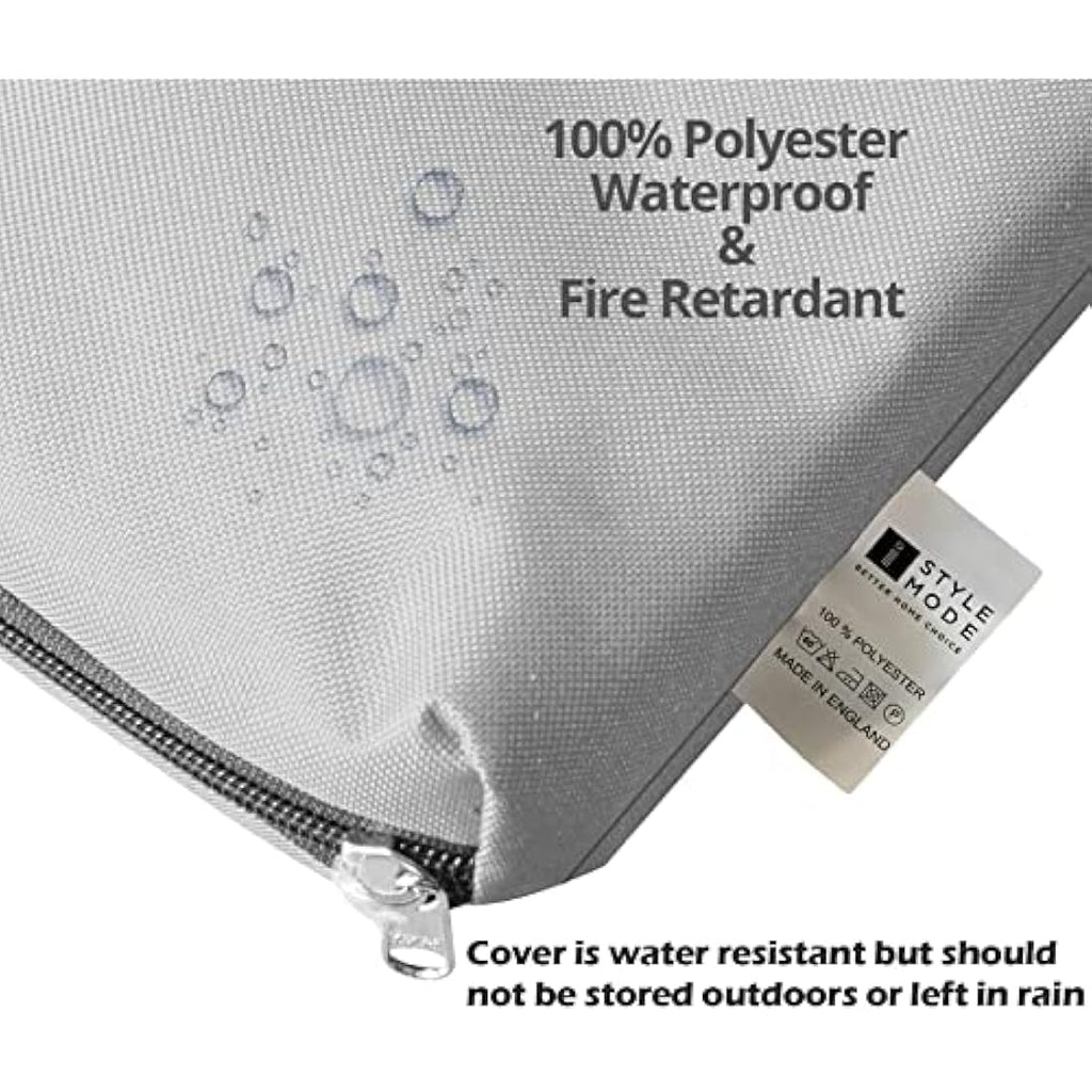 Jolof Store 2 Seater Garden Bench Cushion | Waterproof Patio Pad - Grey