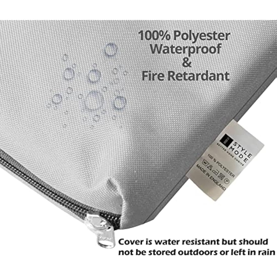 Jolof Store 2 Seater Garden Bench Cushion | Waterproof Patio Pad - Grey