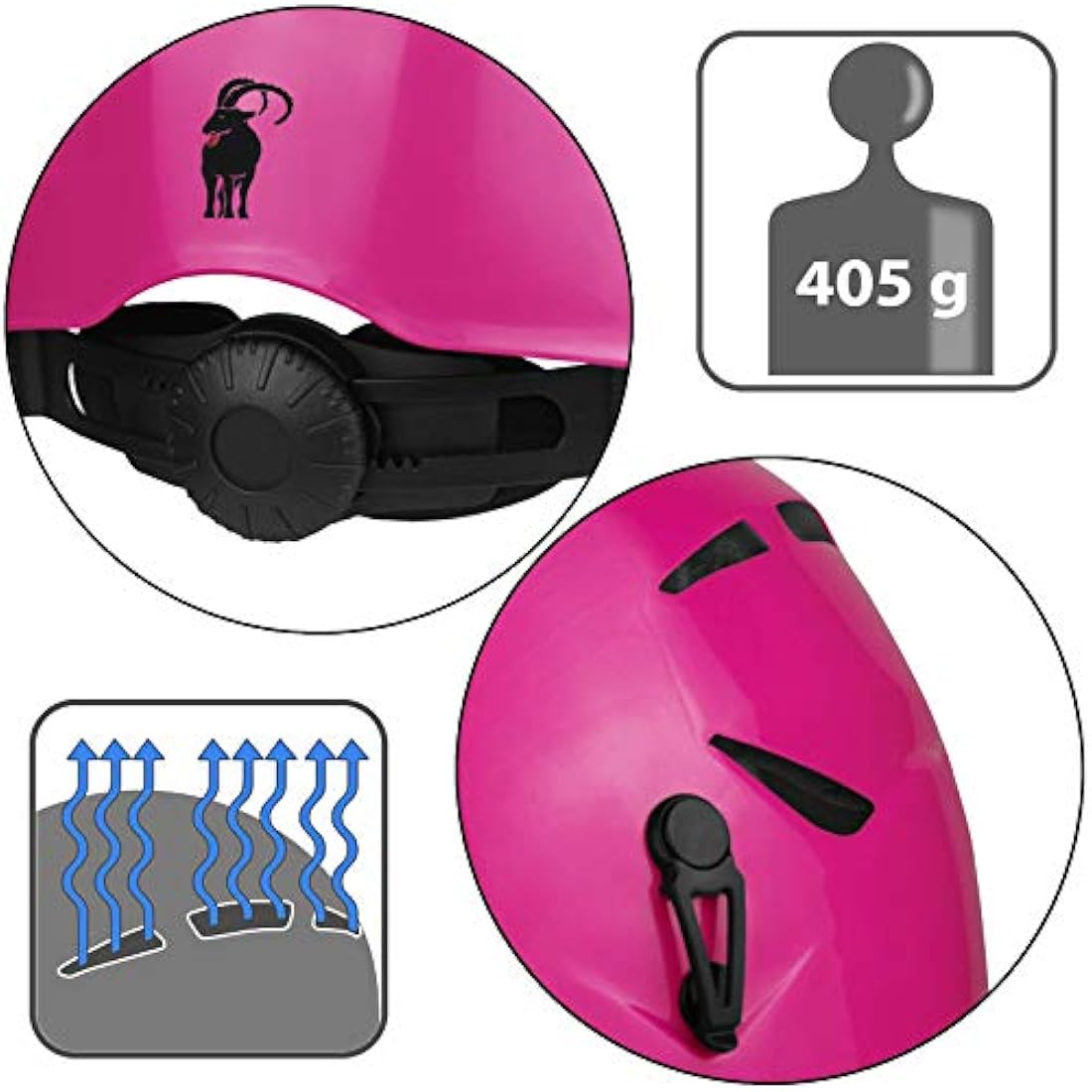 ALPIDEX Universal Climbing Helmet – EN12492 Safety Gear for Adults