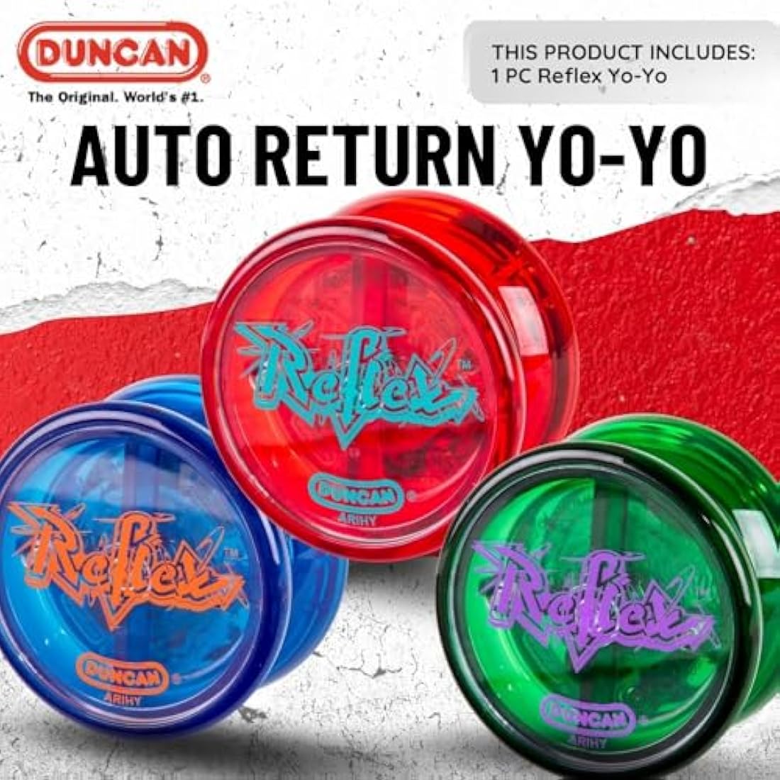 Duncan Reflex Auto-Return Yo-Yo | High-Speed Axle Butterfly Shape