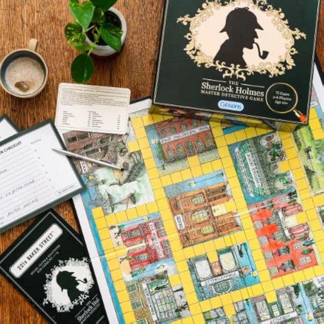 Gibsons 221B Baker Street Board Game | Sherlock Holmes Mystery Game