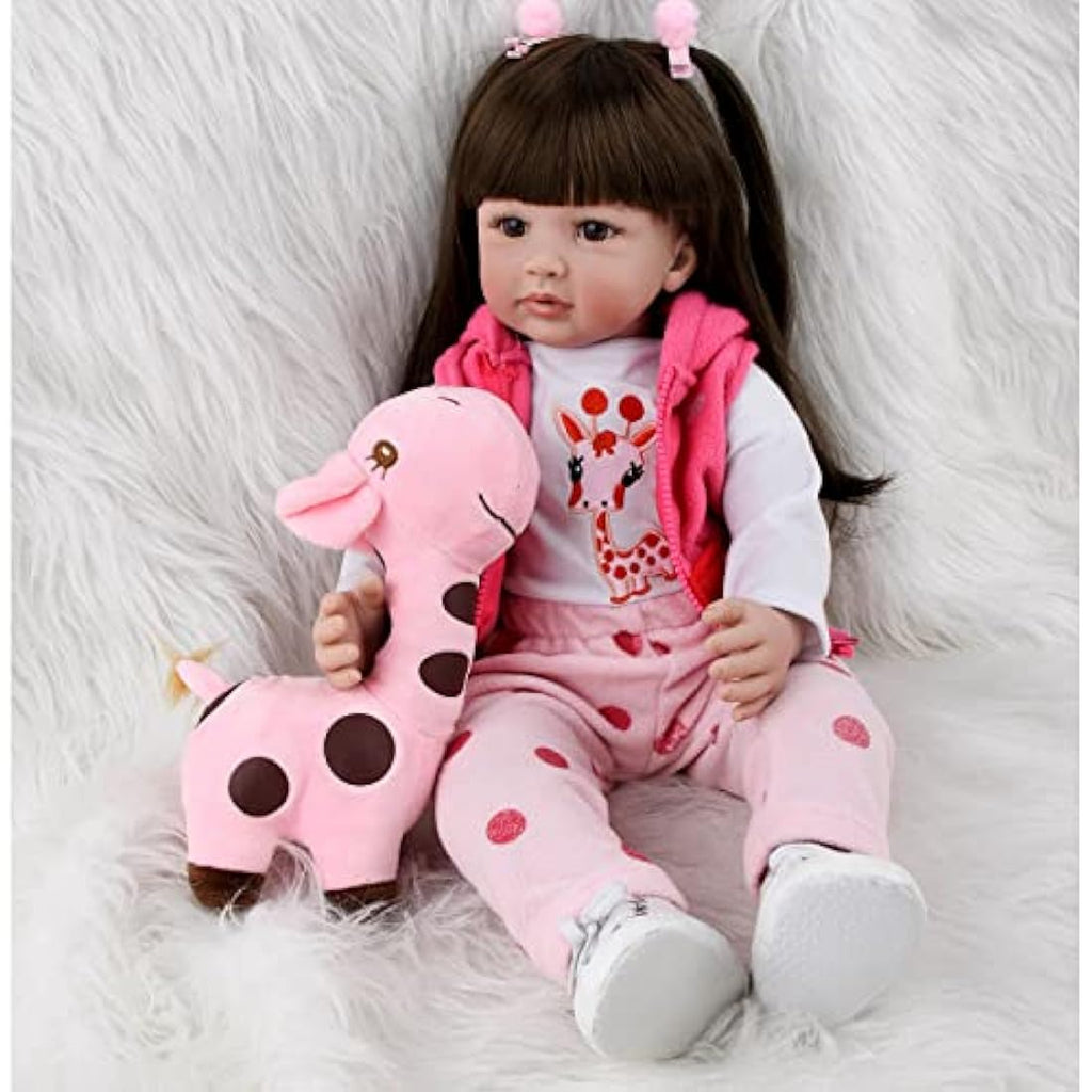 ZIYIUI 24-Inch Reborn Baby Doll – Realistic Soft Silicone Vinyl Girl
