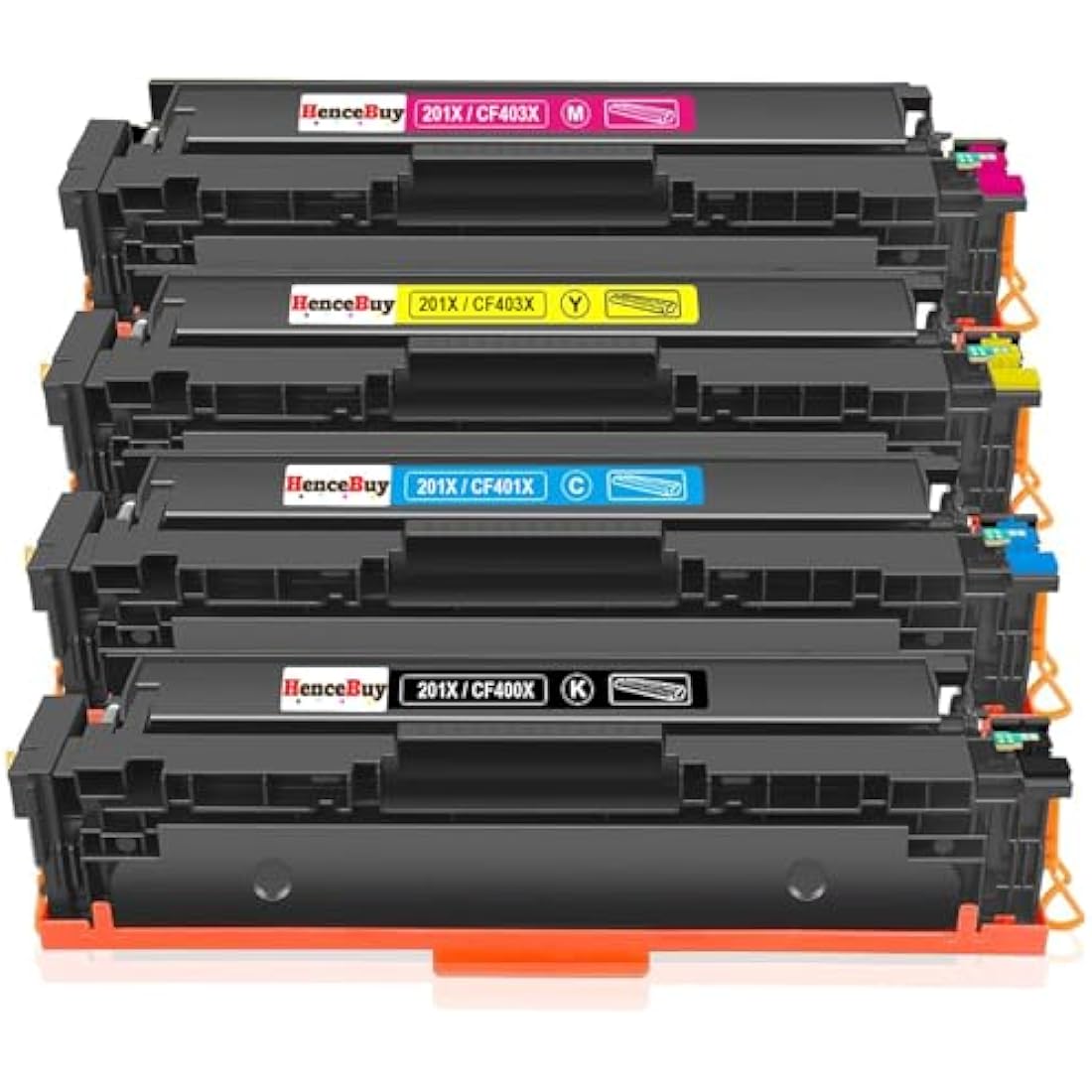 HenceBuy 201X High Yield Toner Cartridges for HP Color LaserJet Pro (4 Pack)