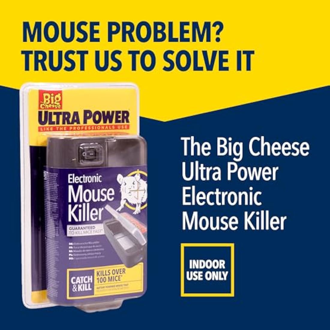The Big Cheese Ultra Power Electronic Mouse Killer – Humane Electric Trap