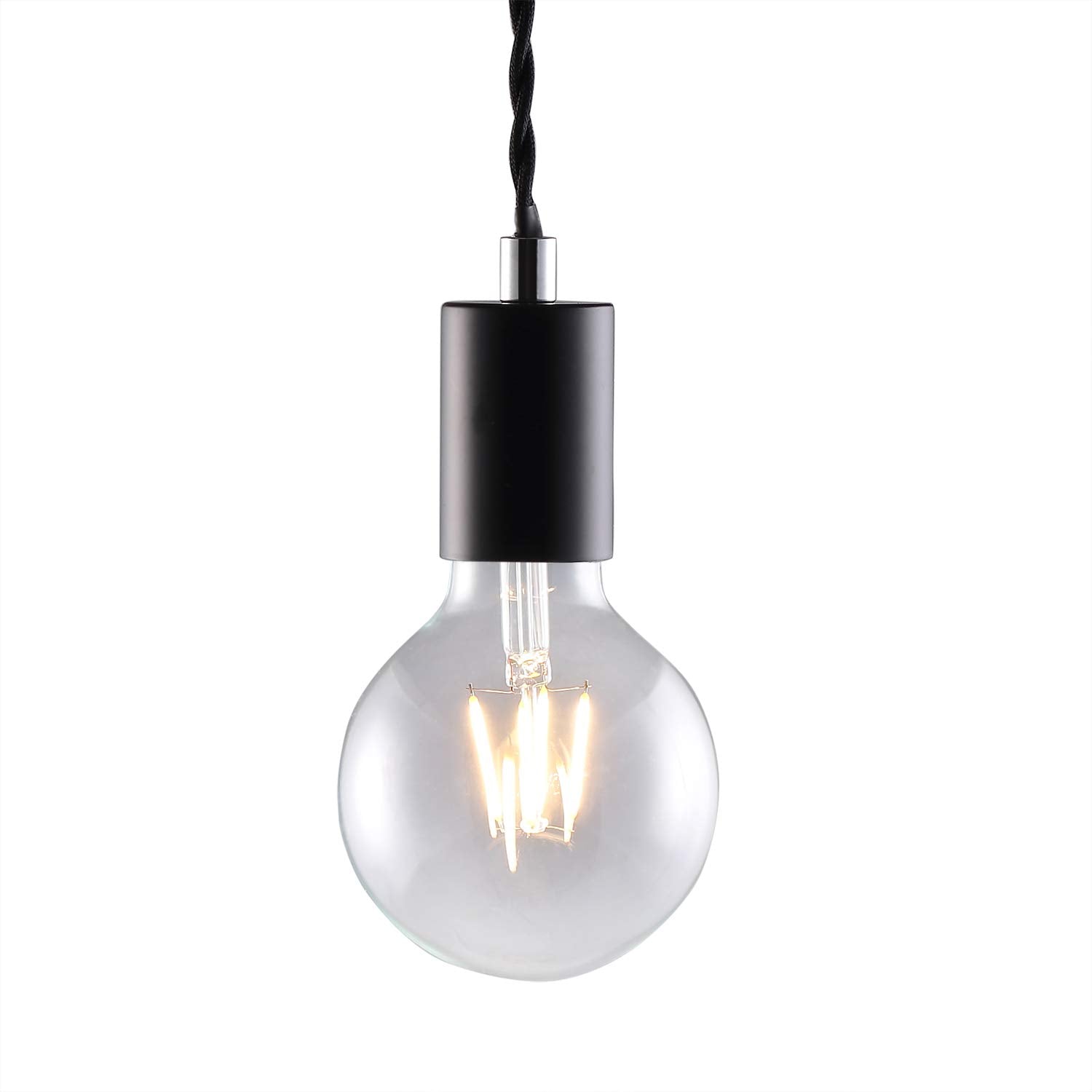 5-Light Spider Pendant Light – Black Retro Industrial Cluster
