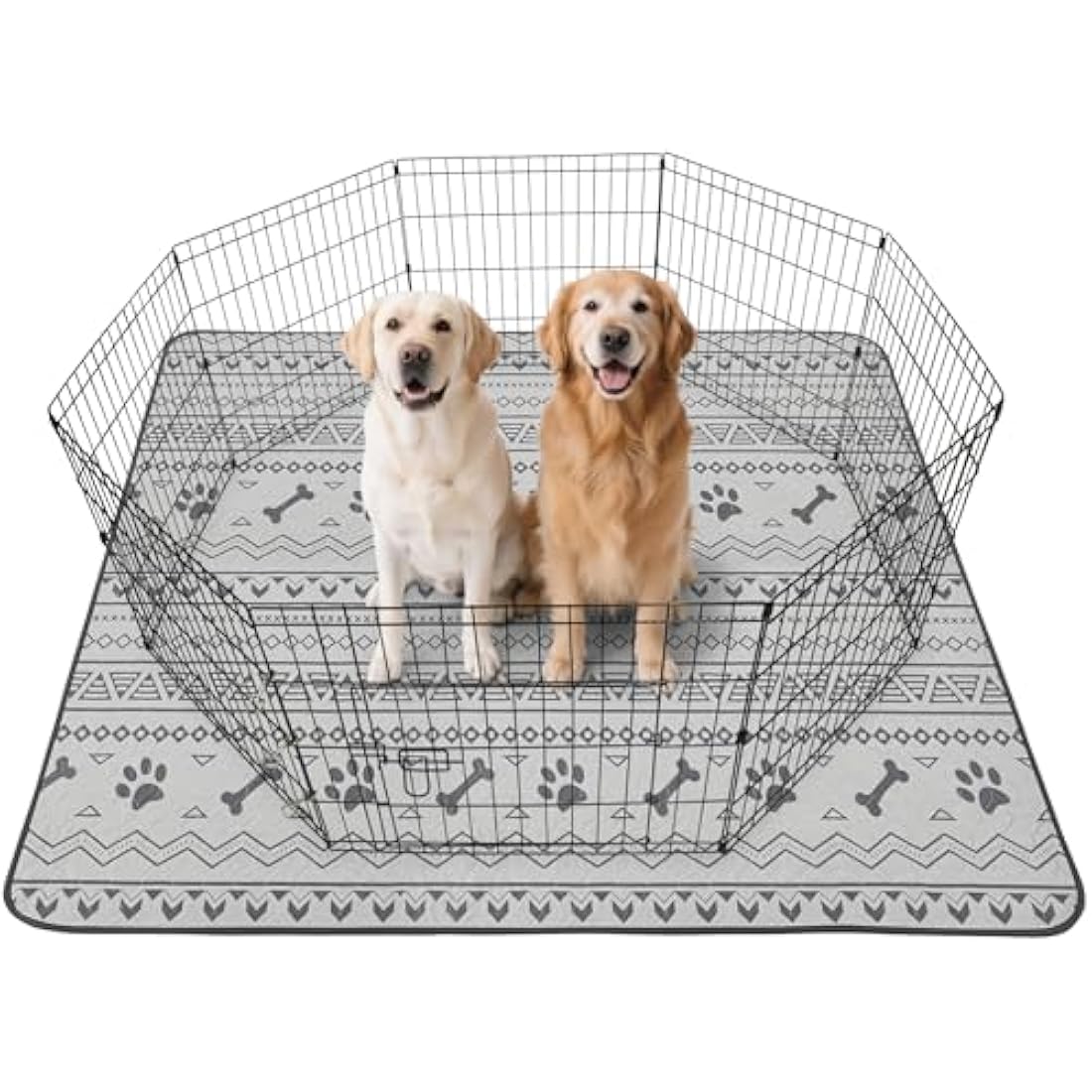 Pick For Life Reusable Puppy Pads – Washable Non-Slip Dog Mats, 2 Pack