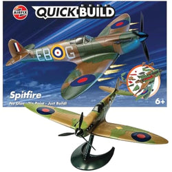 Airfix Quick Build Spitfire Model Kit – Snap-Together Plane Toy for Kids