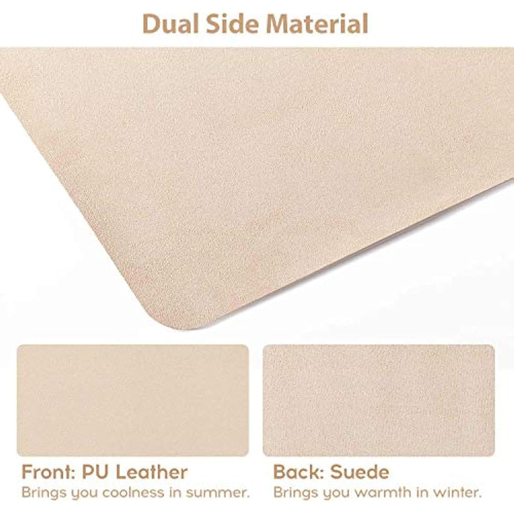 DOBAOJIA Large PU Leather Desk Pad | 31.5" x 15.7" Waterproof Mouse Mat