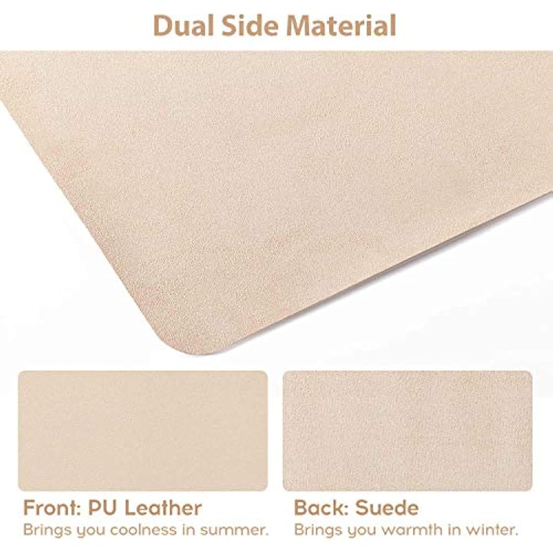 DOBAOJIA Large PU Leather Desk Pad | 31.5" x 15.7" Waterproof Mouse Mat