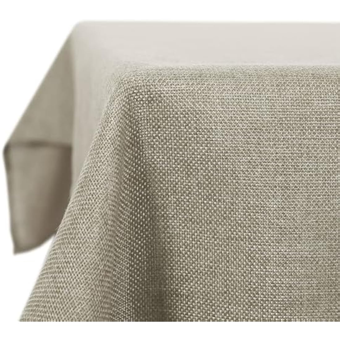 Deconovo Faux Linen Rectangle Tablecloth – Water Resistant 59x59in