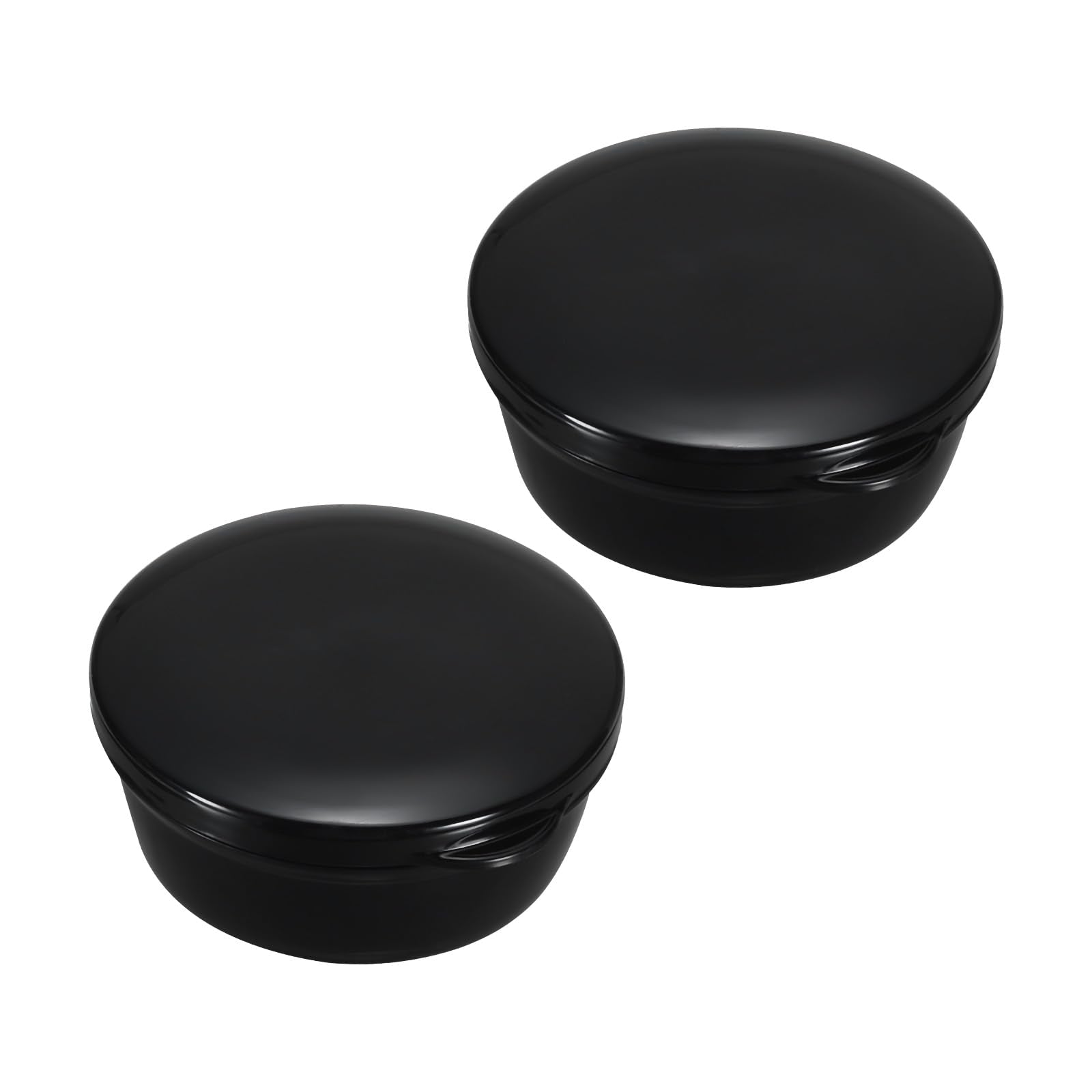PATIKIL Travel Soap Container – 2 Pack Leakproof Portable Soap Case, Black