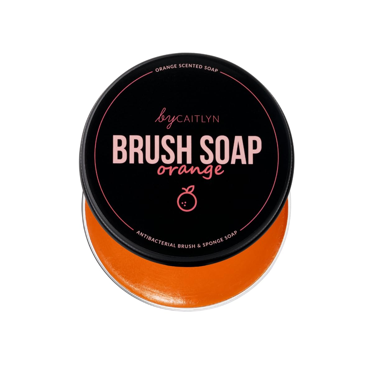 By Caitlyn Antibacterial Makeup Brush & Sponge Cleansing Soap - Orange