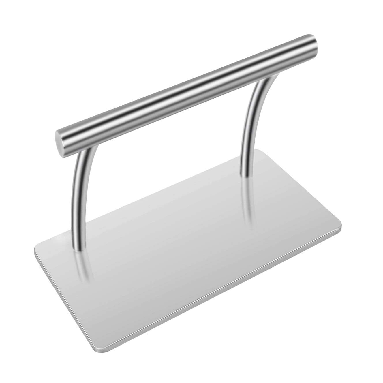 Kaleurrier Stainless Steel Mobile Footrest | Brushed Silver Salon Foot Rest