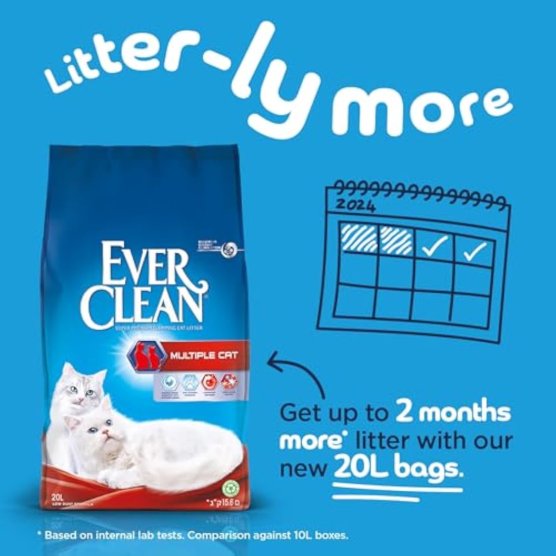 Ever Clean Multiple Cat Clumping Clay Litter – Odor Control 20L