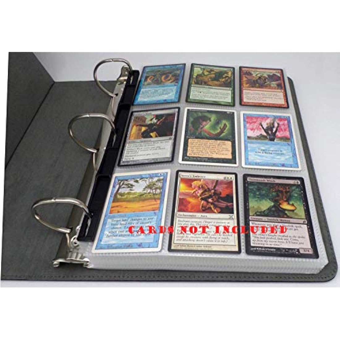 docsmagic.de 3-Ring Premium Album Black with 100 9-Pocket Pages