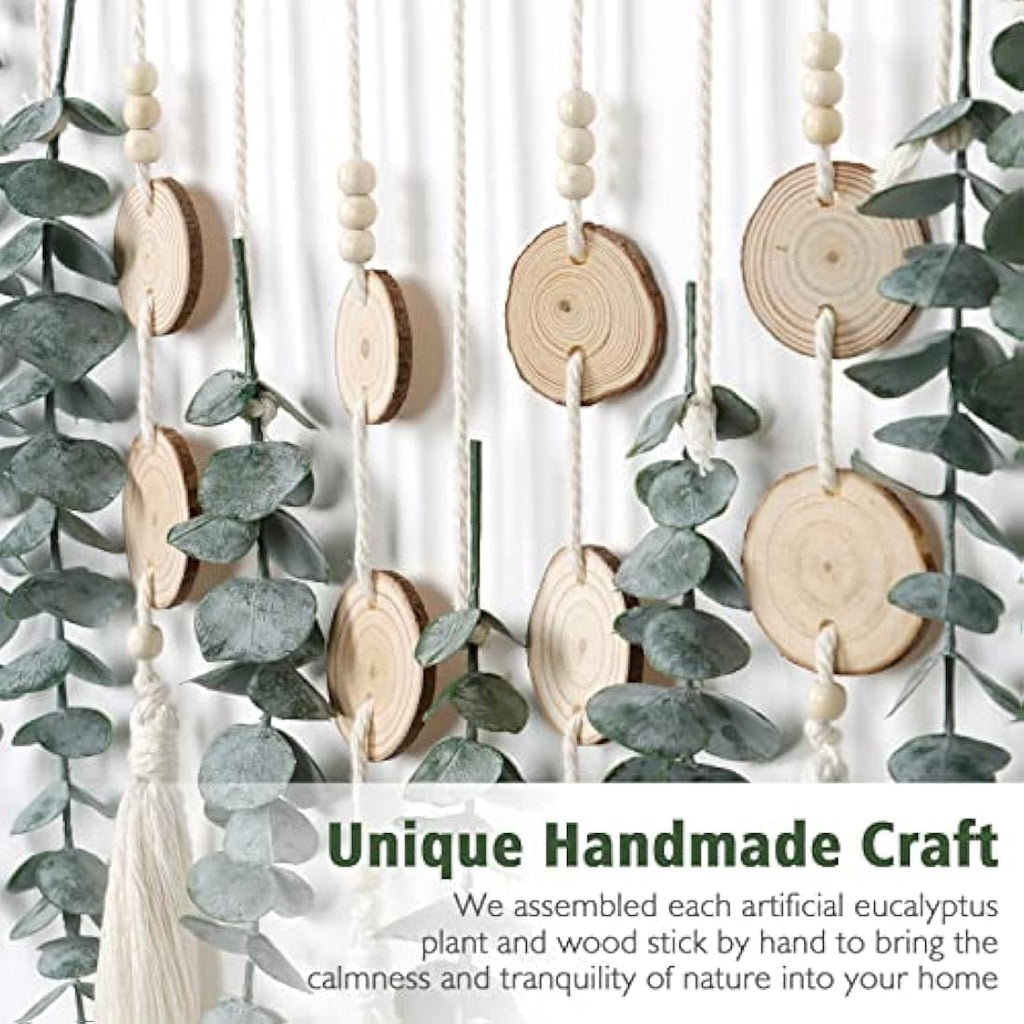 Artificial Eucalyptus Wall Hanging – Boho Farmhouse Greenery