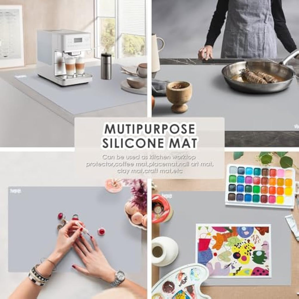 Extra Large Silicone Craft Mat for Epoxy Resin, 36x24" - Grey