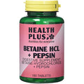 Health Plus Betaine HCL + Pepsin Digestive Supplement – 180 Tablets