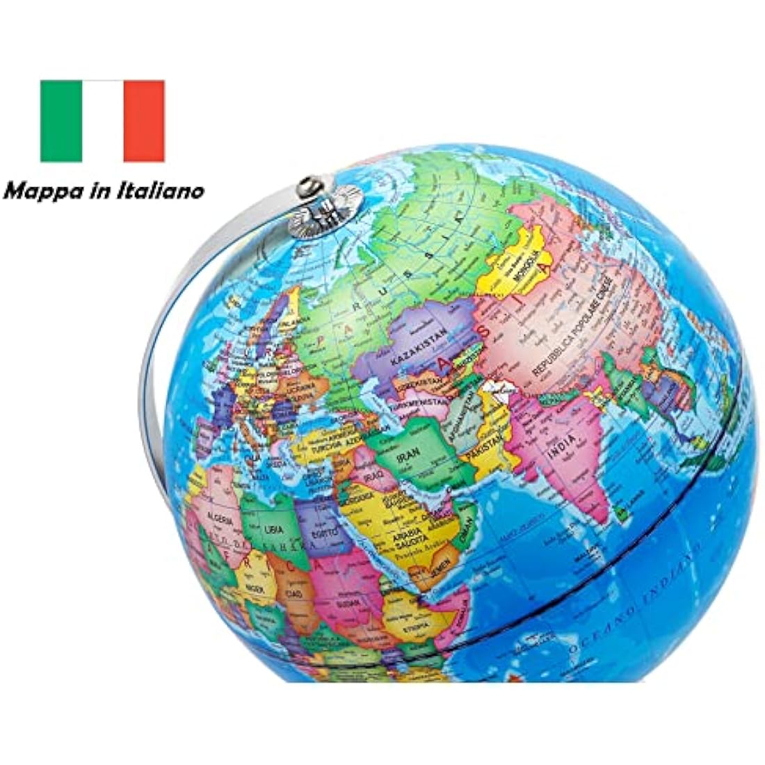 23cm Illuminated Globe – LED Political & Constellation Map