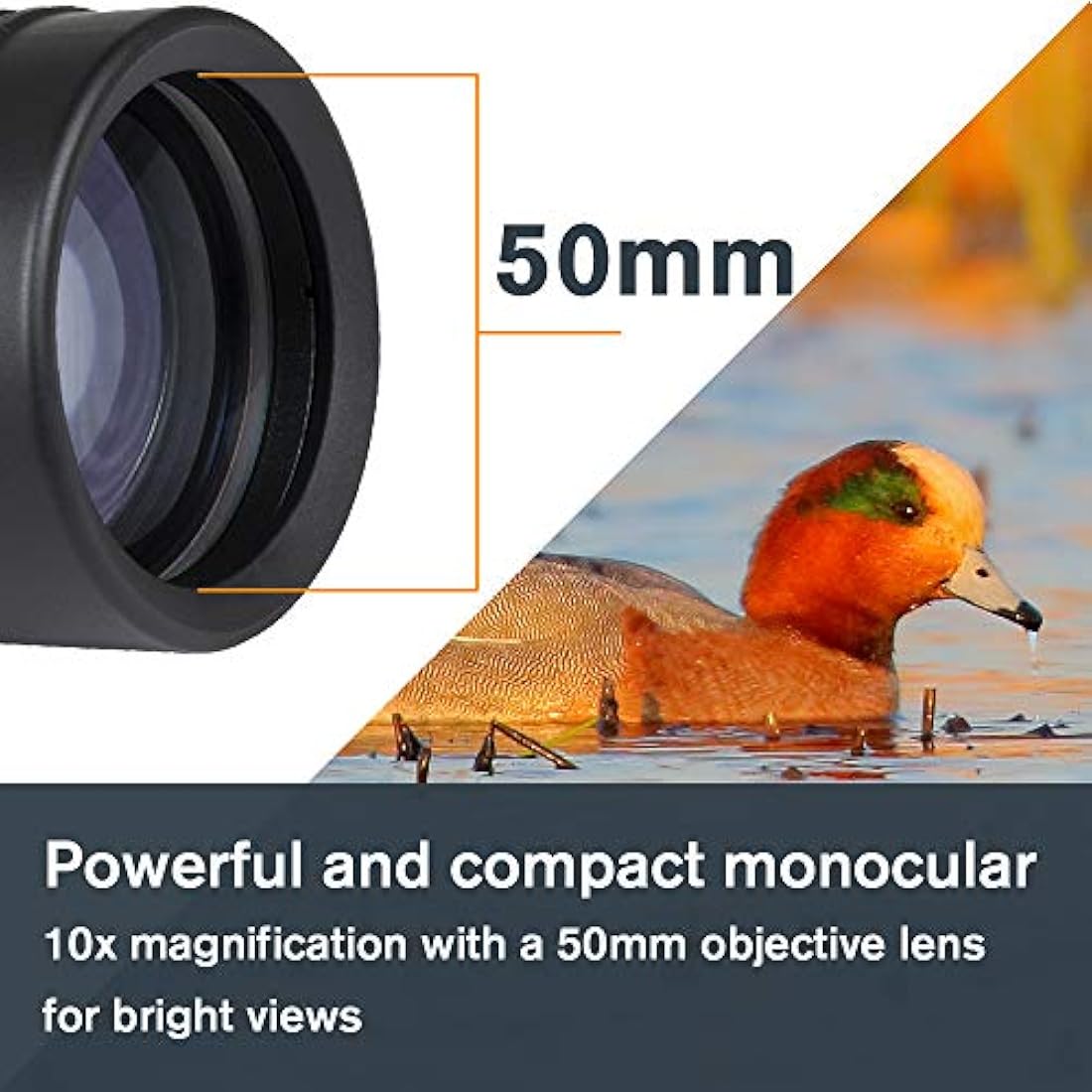 Celestron Outland X 10x50 Waterproof Monocular with Smartphone Adapter
