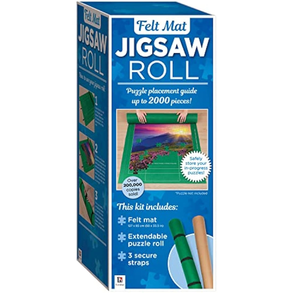 Hinkler Felt Jigsaw Puzzle Roll Mat – Storage for Up to 2000 Pieces