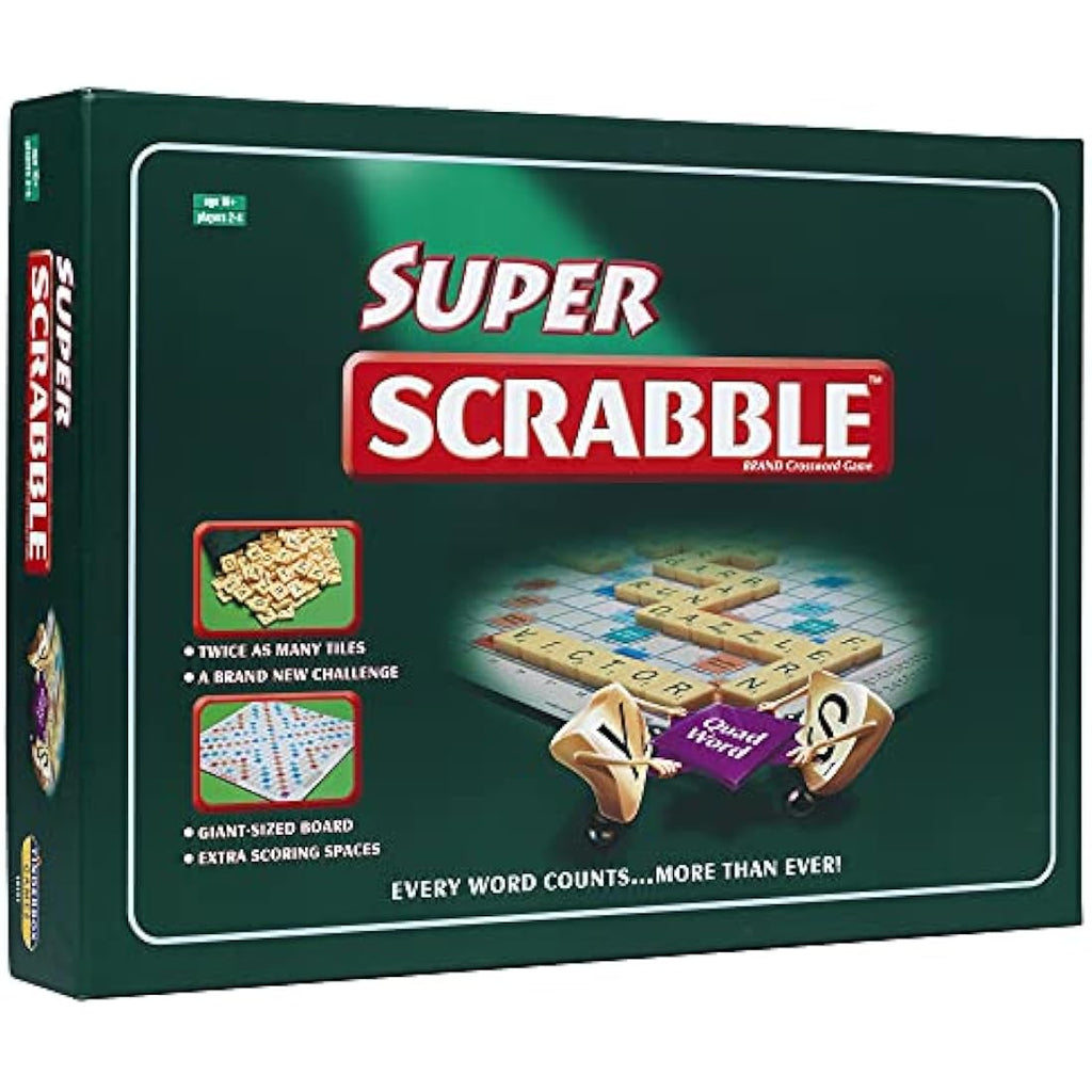 Ideal Super Scrabble Board Game - Giant Board with 200 Letter Tiles