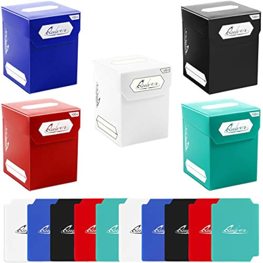 Quiver Time 100+ Deck Blocks - Set of 5 TCG Card Boxes with Dividers