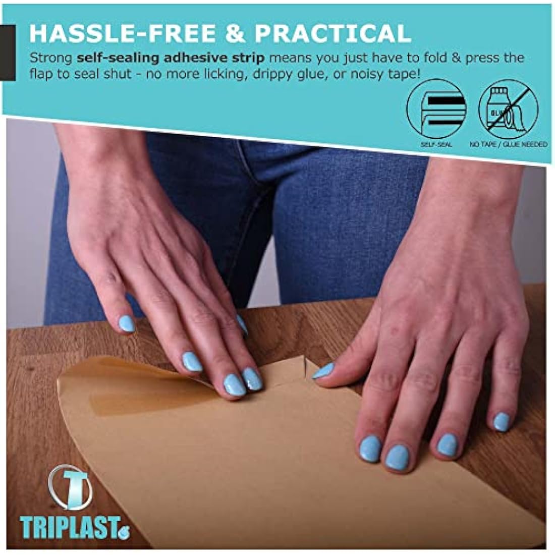 Triplast C5 Manilla Self Seal Envelopes – 250 Pack Opaque Mailing Paper