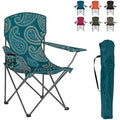Highlander Camping Chair – Lightweight Folding Steel Chair with Cup Holder