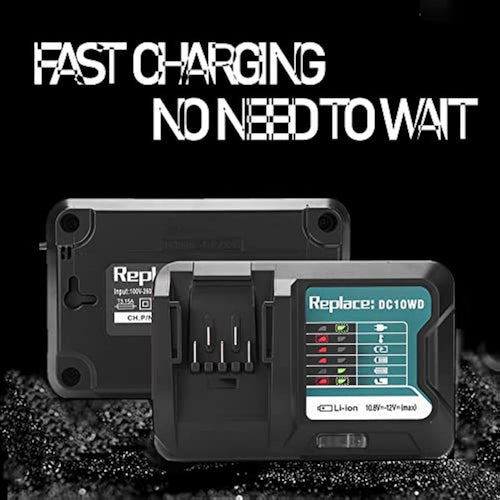 10.8V-12V Lithium-Ion Battery Quick Charger | DC10WD BL1015