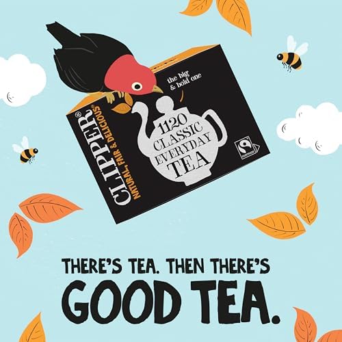 Clipper Fairtrade Black Tea Bags – Bulk 1120 Pack – Plastic Free