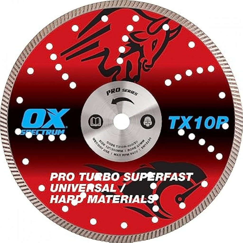 OX Tools Spectrum Superior Turbo Diamond Blade - 300/20mm Multi-Steel
