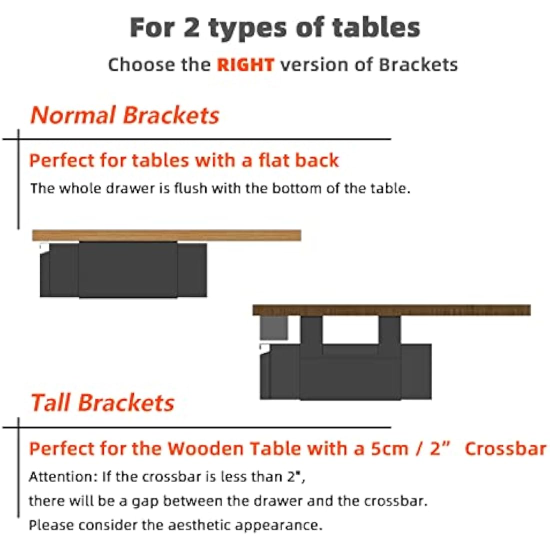 OSteed Large Under Desk Drawer – Metal Pull-Out Shelf Organizer