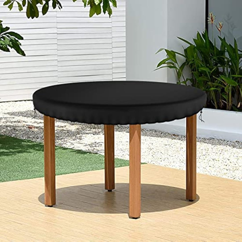 Jolof Store Round Patio Table Cover – 114cm Waterproof 600D Oxford