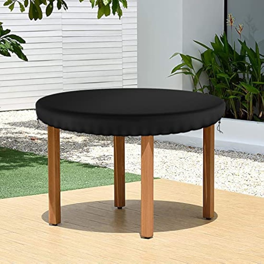 Jolof Store Round Patio Table Cover – 114cm Waterproof 600D Oxford