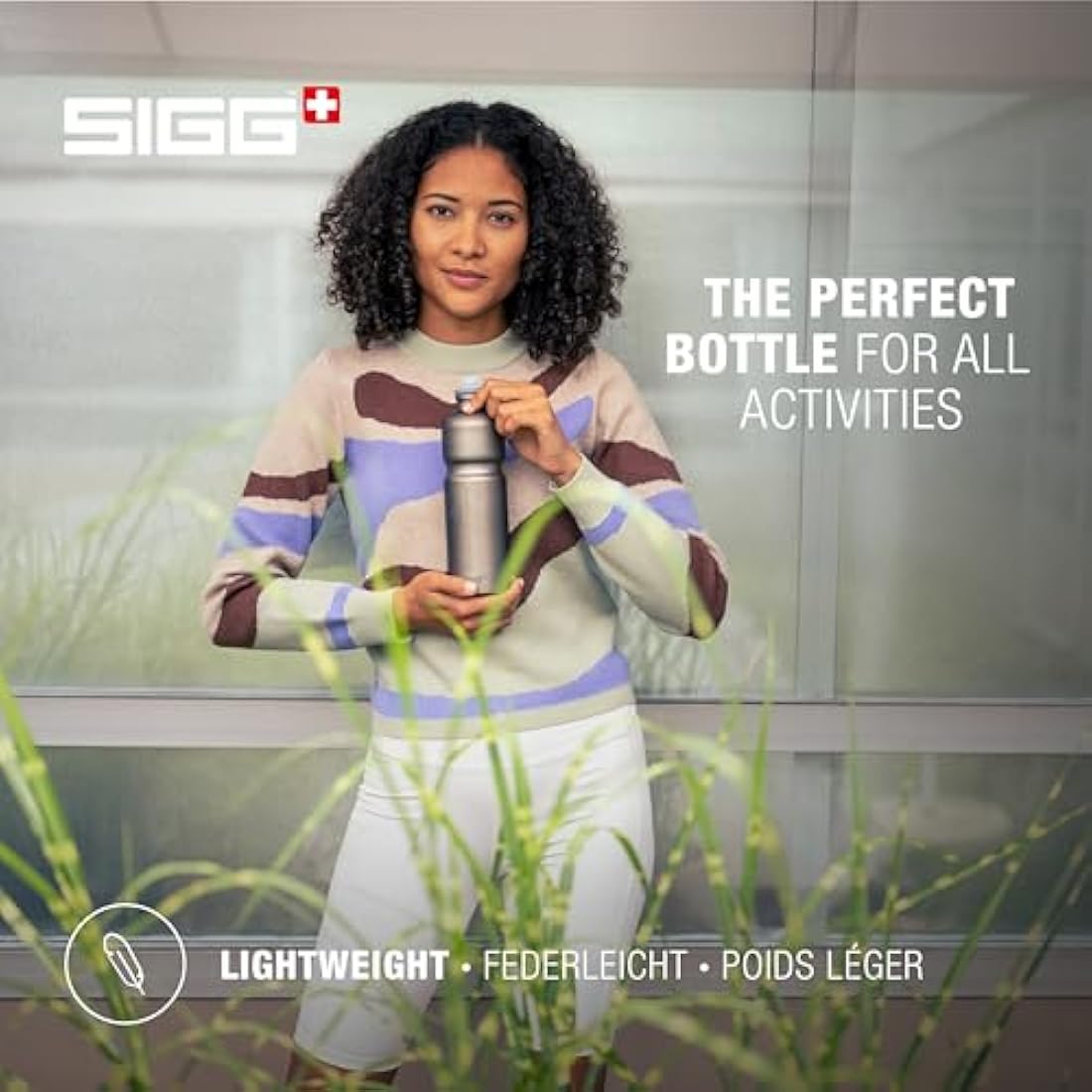 Sigg Move MyPlanet Aluminium Bike Water Bottle – Smoked Pearl – 0.75L