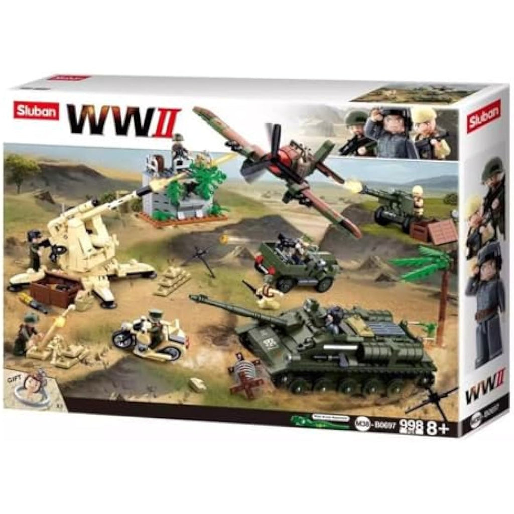 Sluban WWII Battle of Kursk Military Building Blocks Set - 998 Pieces