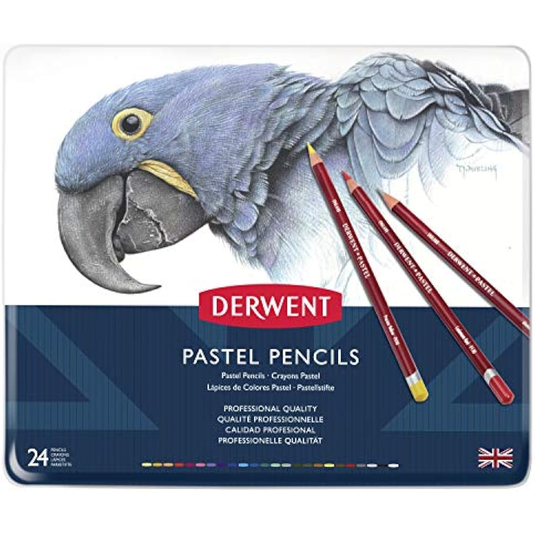 Derwent Pastel Pencils - Professional Drawing & Blending Set of 24