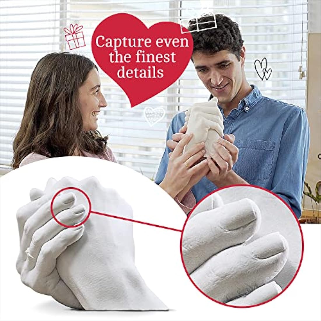 Niimo Hand Casting Kit for Couples – Skin-Safe DIY Plaster Moulding Kit