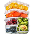 Jolof Store Glass Meal Prep Containers – 5-Pack Airtight Food Storage