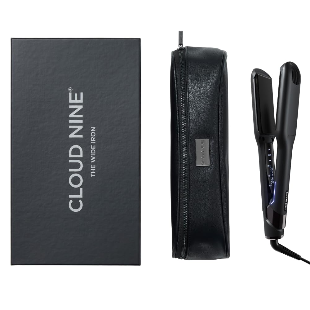 CLOUD NINE The New Wide Iron Hair Straightener | Mineral-Infused Plates