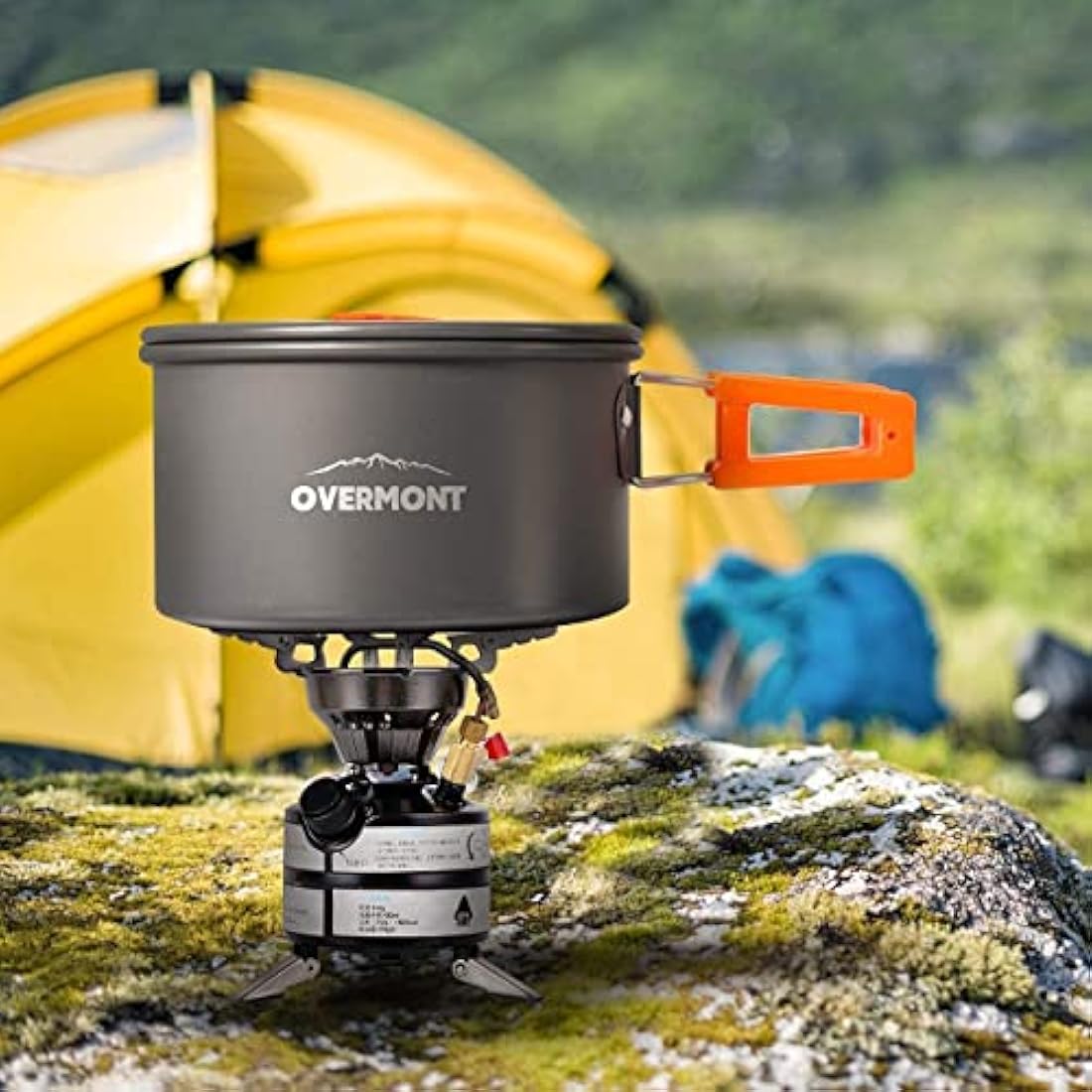 Overmont Camping Cookware Set | 0.8L/1.2L Portable Kettle & Mess Kit