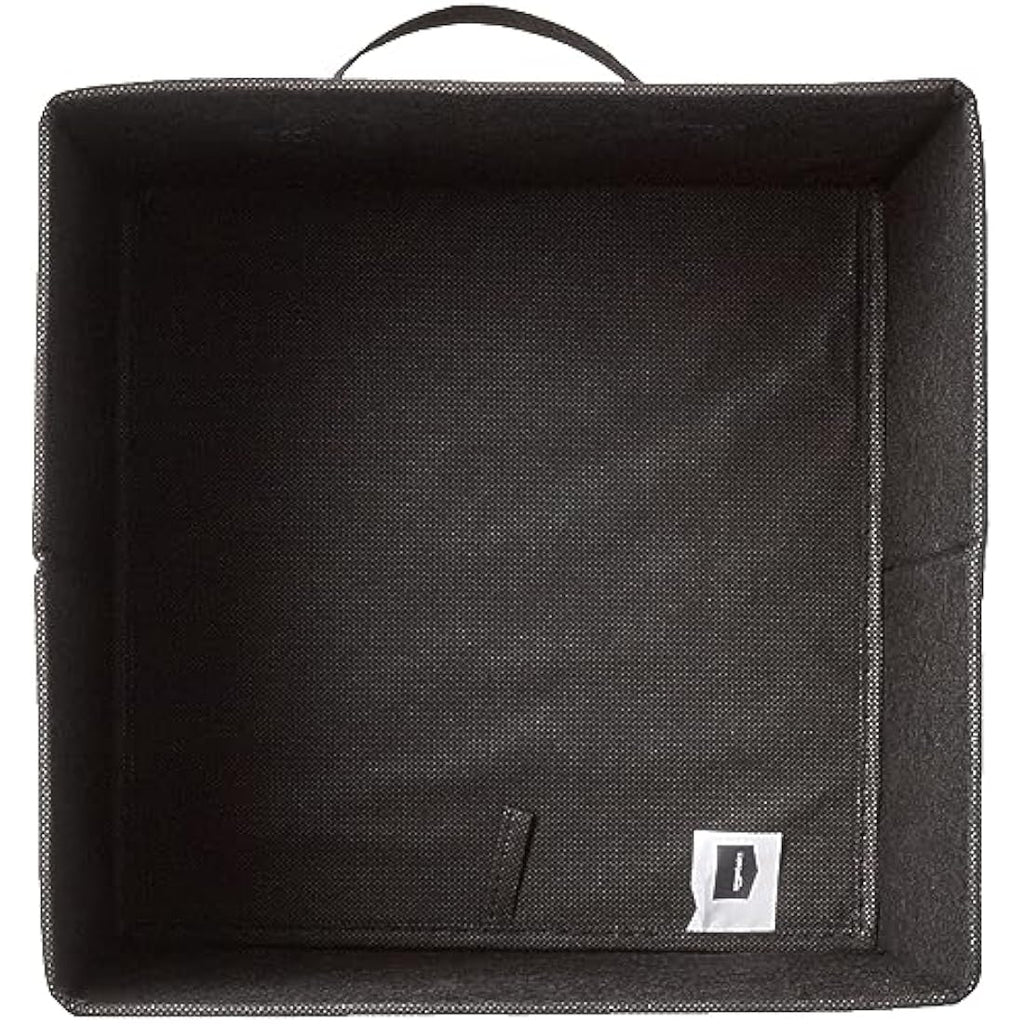Jolof Store Collapsible Fabric Storage Cubes - 6 Pack, Black, 33cm