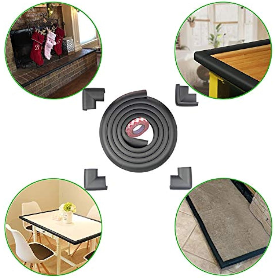 Jolof Store Baby Proofing Edge & Corner Guards – High-Density Foam Set