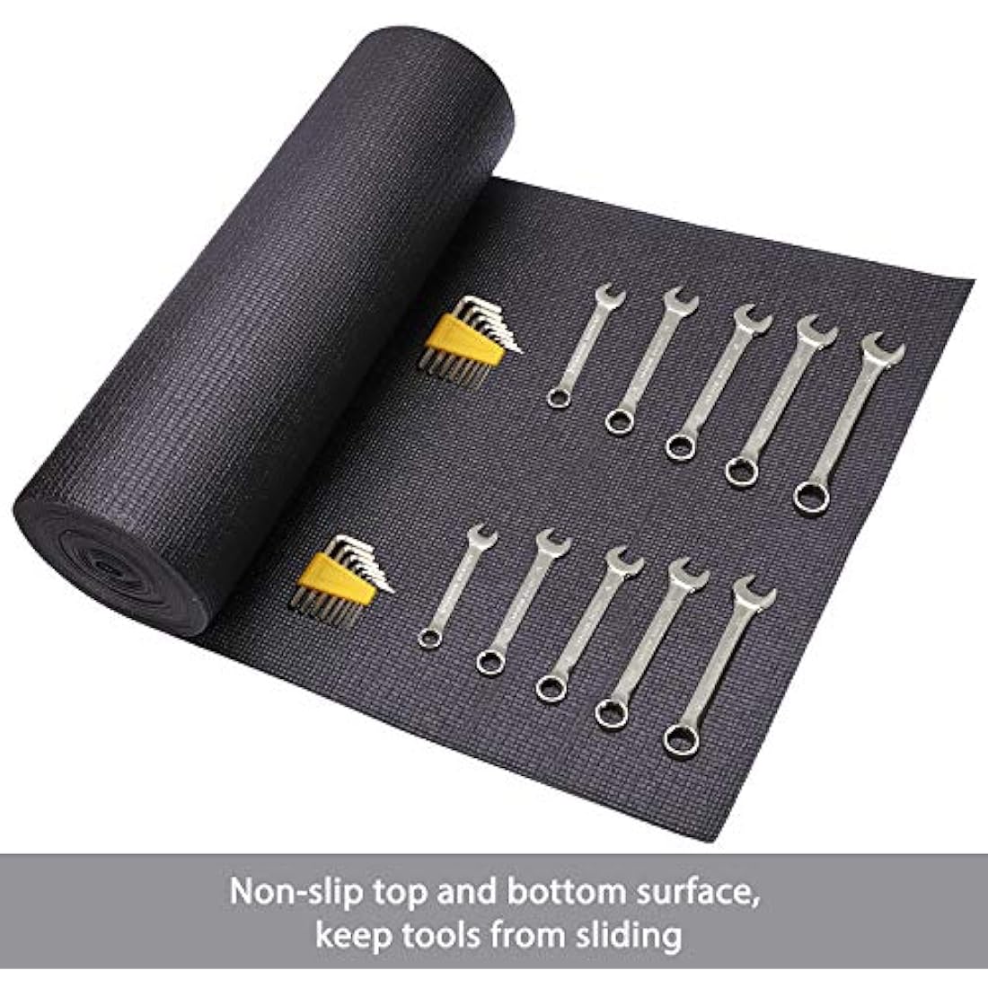 CASOMAN Non-Slip Tool Box Drawer Liner | 18" x 24' Foam Rubber Mat